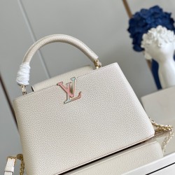  M48865M23082  Capucines MM LV Milky Way 31.5x20x11cm 