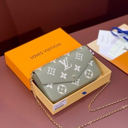 M42480 Green! Pochette Flicie Chain Bag