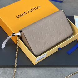 M64064 Gray Pochette Flicie Chain Bag