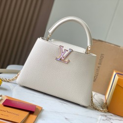 M23083Capucines BB Handbags LV Milky Way 。27x18x9cm 