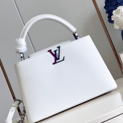 M22055 White Medium Capucines MM Handbagsize：31.5x20x11cm 