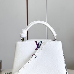 M22055 White Medium Capucines MM Handbagsize：31.5x20x11cm 