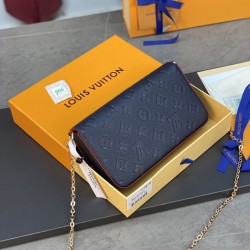 M64064 Pochette Flicie Chain Bag Navy Blue