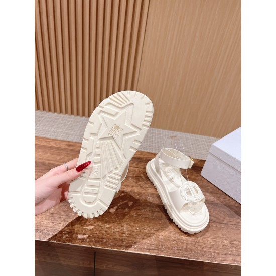 Pig nose. Sandals.