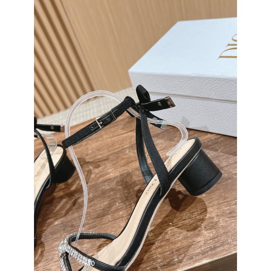 Rhinestone Bow Sandals