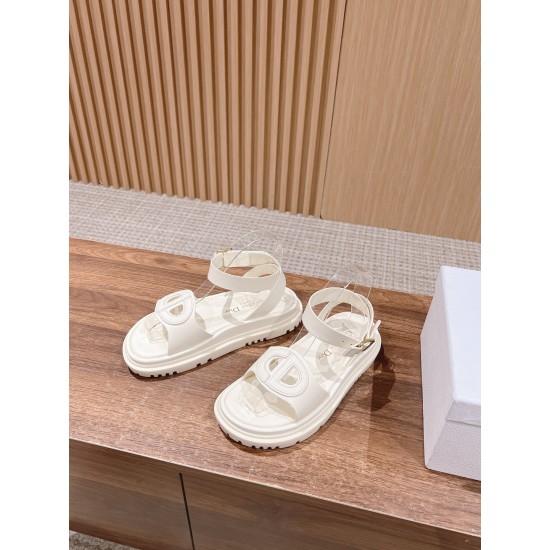 Pig nose. Sandals.