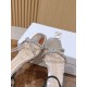 Rhinestone Bow Sandals