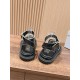 Pig nose. Sandals.