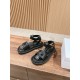 Pig nose. Sandals.