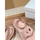 Pig nose. Sandals.