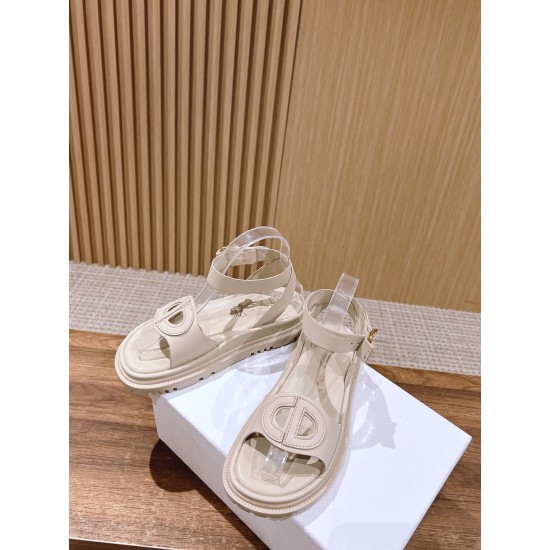 Pig nose. Sandals.