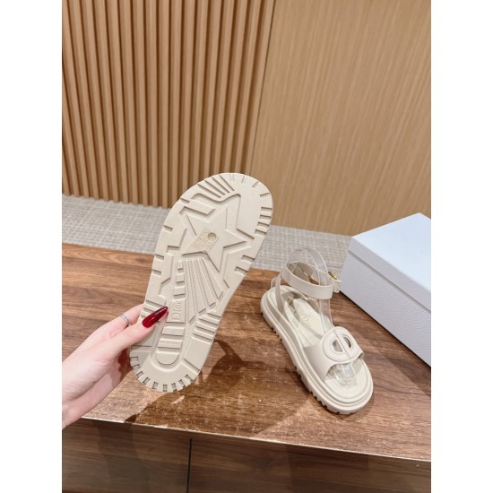 Pig nose. Sandals.