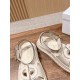 Pig nose. Sandals.
