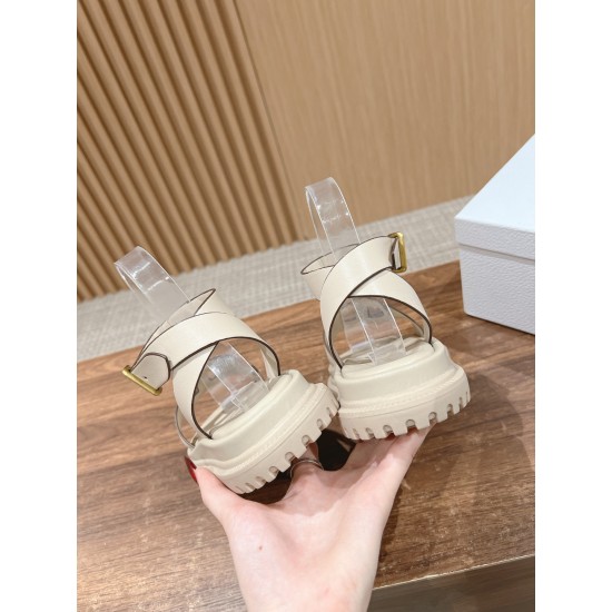Pig nose. Sandals.