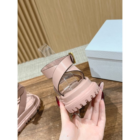 Pig nose. Sandals.