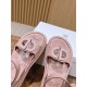 Pig nose. Sandals.