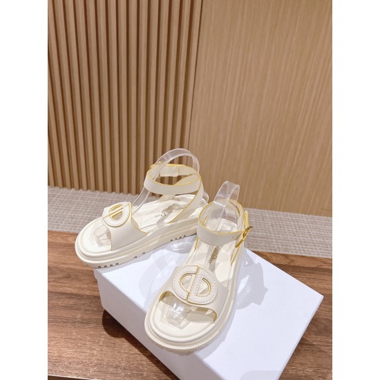 Pig nose. Sandals.