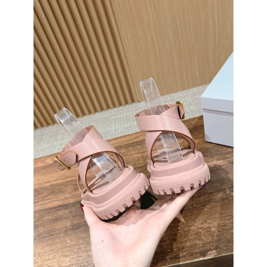 Pig nose. Sandals.