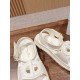 Pig nose. Sandals.