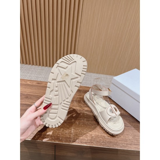Pig nose. Sandals.