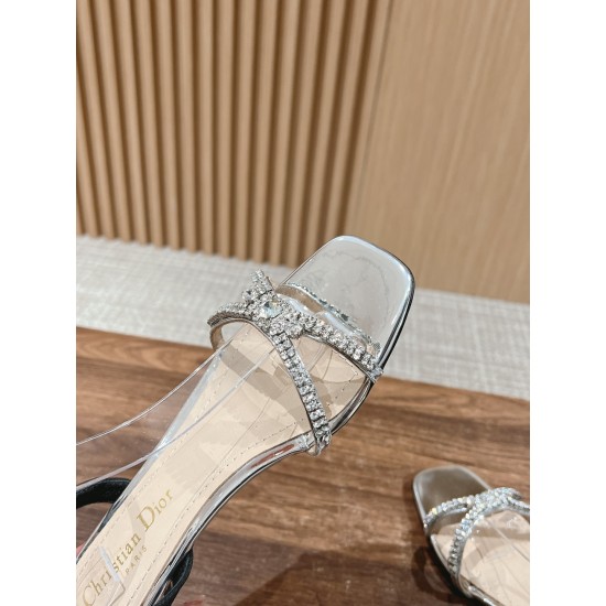 Rhinestone Bow Sandals