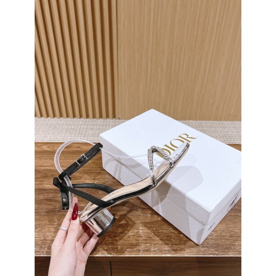 Rhinestone Bow Sandals