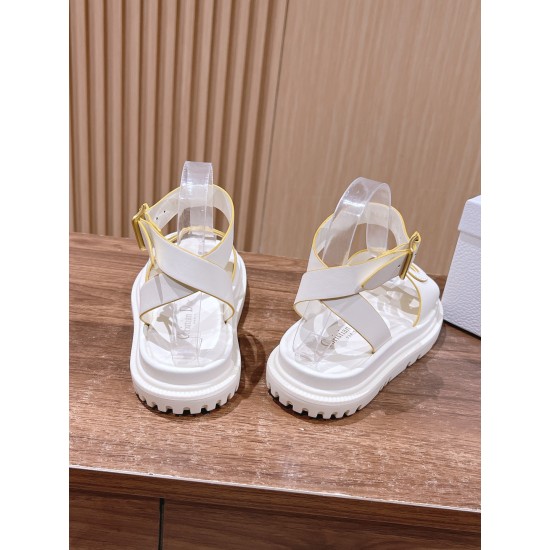 Pig nose. Sandals.
