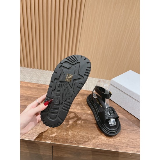 Pig nose. Sandals.