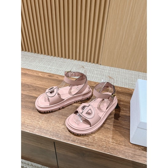 Pig nose. Sandals.