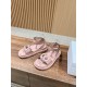 Pig nose. Sandals.