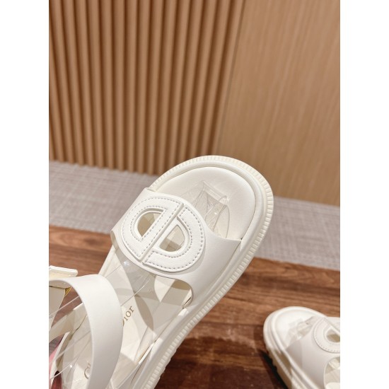 Pig nose. Sandals.