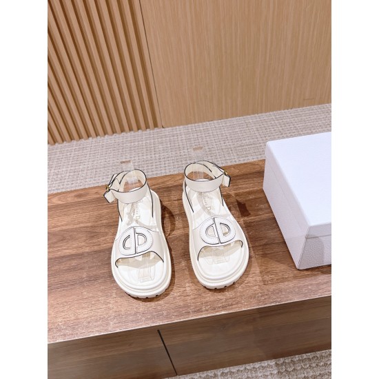 Pig nose. Sandals.