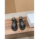 Pig nose. Sandals.