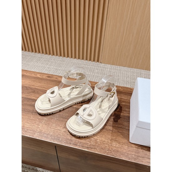 Pig nose. Sandals.
