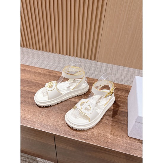 Pig nose. Sandals.