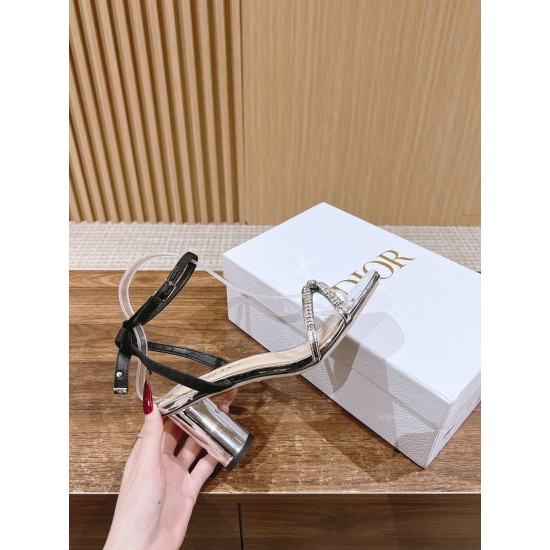 Rhinestone Bow Sandals