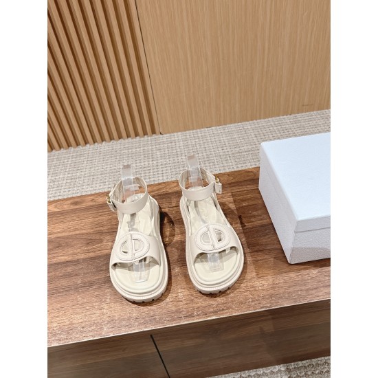 Pig nose. Sandals.