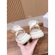 Pig nose. Sandals.