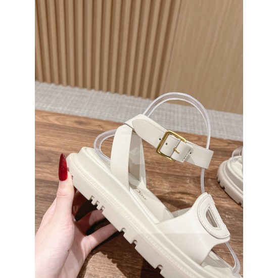 Pig nose. Sandals.