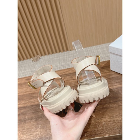 Pig nose. Sandals.