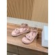 Pig nose. Sandals.