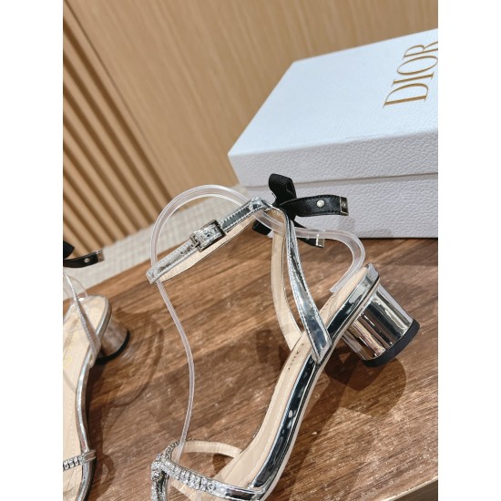 Rhinestone Bow Sandals