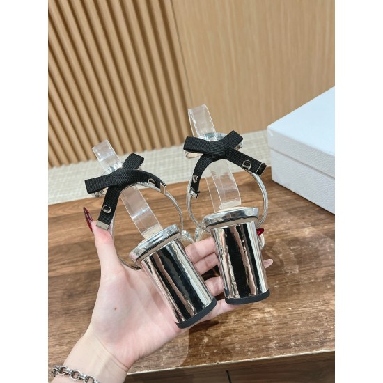 Rhinestone Bow Sandals