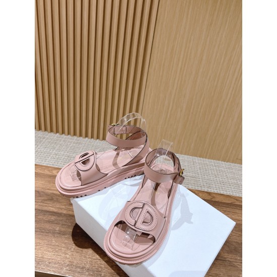 Pig nose. Sandals.