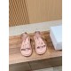 Pig nose. Sandals.