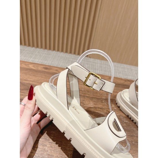 Pig nose. Sandals.