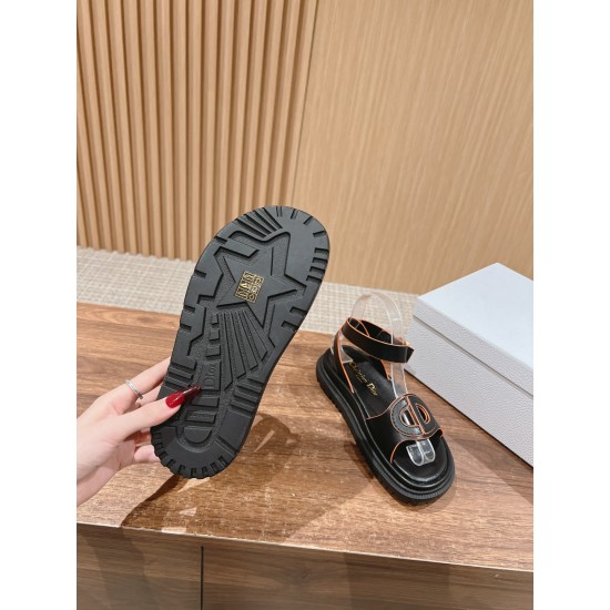 Pig nose. Sandals.
