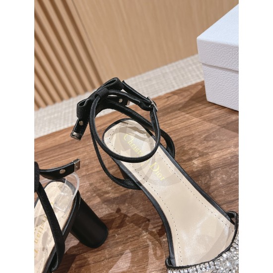 Rhinestone Bow Sandals