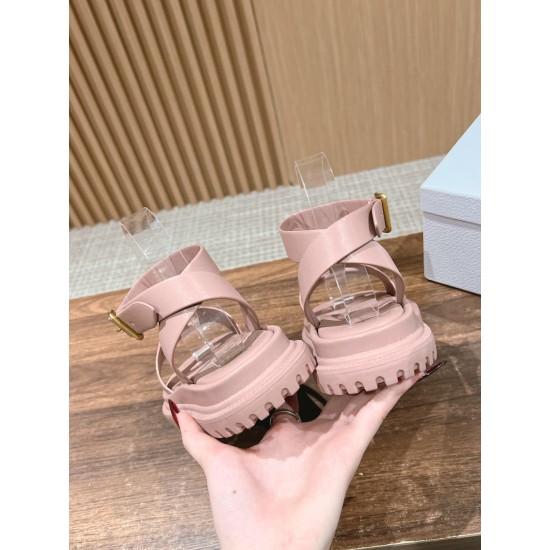 Pig nose. Sandals.