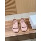 Pig nose. Sandals.